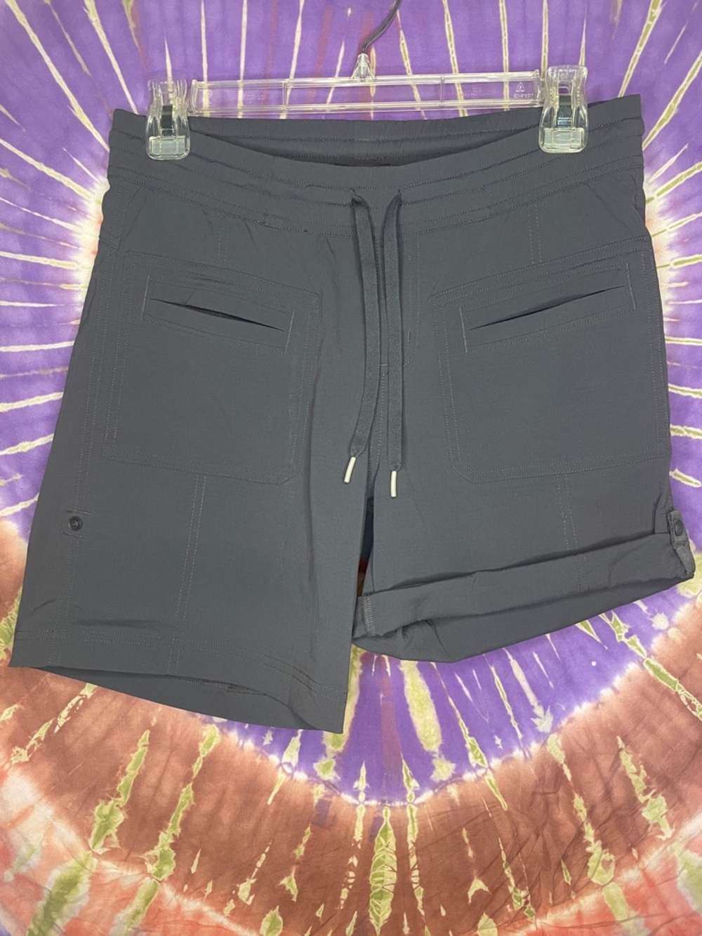 Marmot Women’s Dark Gray Convertible Shorts with Elastic Waist Small (6-8) Mint